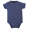 Touched by Nature Organic Cotton Bodysuits 5pk, Blue Whale - image 2 of 4