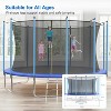 Coucheta 16FT Trampoline with Safety Enclosure & Ladder - Recreational Trampolines for Kids/Adults, ASTM Certified Outdoor Bounce - 4 of 4