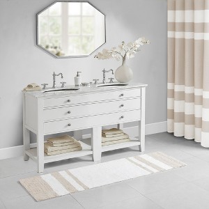 MAYEERTY Classic Cotton Bath Rug for Bathroom 1pcs - 1 of 4