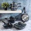 Gibson Soho Lounge Diamond 10 Piece Ceramic Nonstick Aluminum Cookware Set in Black - 4 of 4