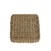 Black Trim Woven Seagrass & Rope Tray by Foreside Home & Garden - 3 of 4