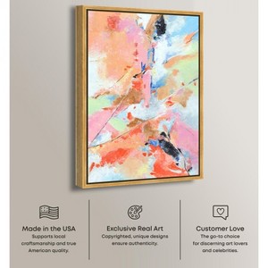 Art Remedy Colorful Fog Colorful Pastel Abstracts Framed - 1 of 4