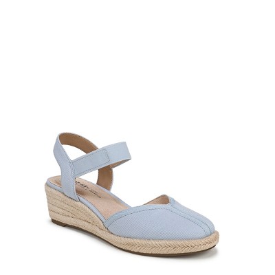 LifeStride Womens Petra Pump Ice Blue Canvas 10 W : Target