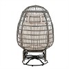 YOOCOZZ Patio Rattan Egg Chair with Rocking Function for Garden and Balcony - 4 of 4