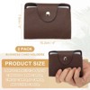 Unique Bargains Leather Slim ID Card Business Card Holder Wallets with 24 Slots 4" x 3" 2 Pcs - 2 of 4