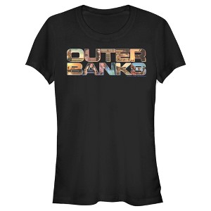 Juniors Womens Outer Banks Photo Logo T-Shirt - 1 of 4
