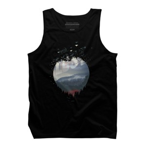Men's Design By Humans Happily Lost In The Forest By HappyMelvin Tank Top - 1 of 2