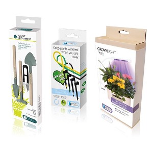 Tierra Garden Plant Grow 3 Piece Kit - Plant Grow Light, Grooming Kit and 4 Spike Water Kit - 1 of 4