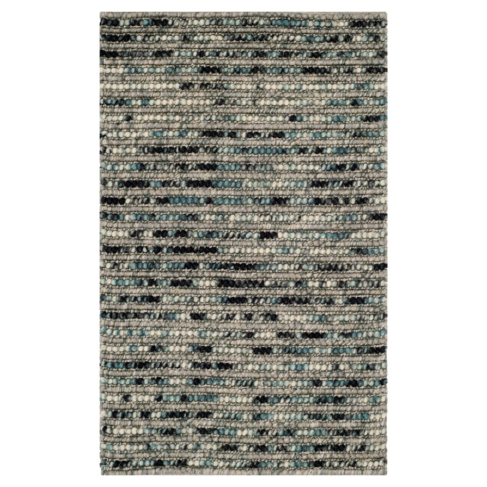 Gray Stripe Woven Accent Rug - (2'X3') - Safavieh