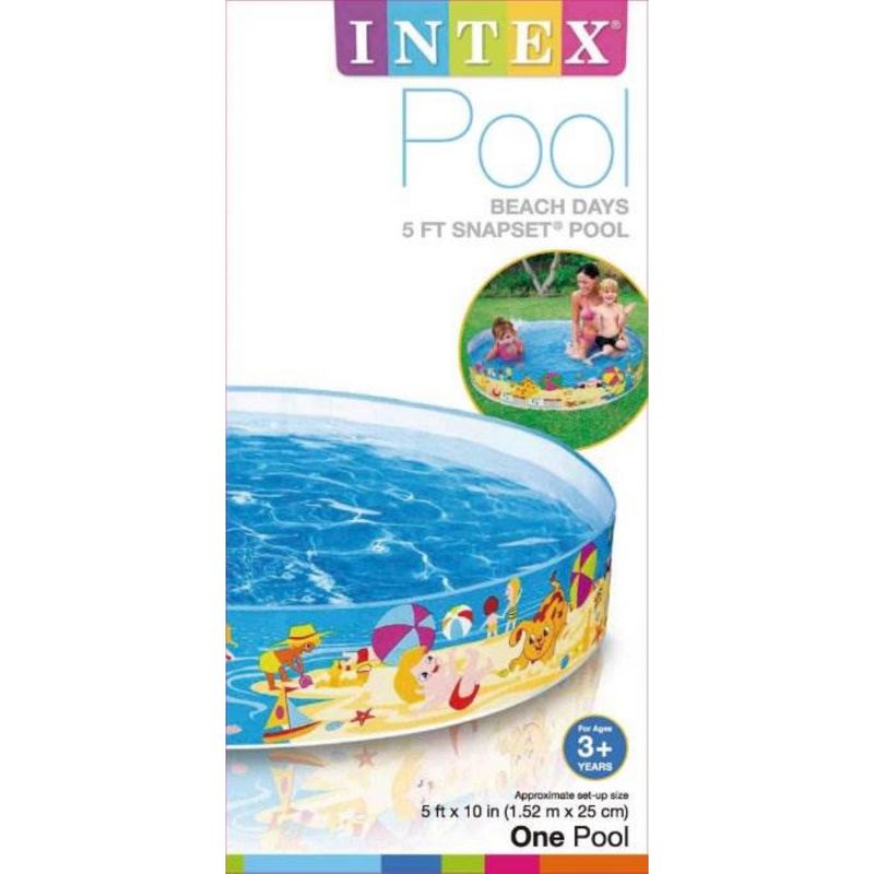 INTEX Beach Days Snapset Instant Kids Childrens Swimming Pool, 4 of 6