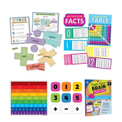 Carson Dellosa Education Math Teacher Classroom Bundle Grade 3 : Target