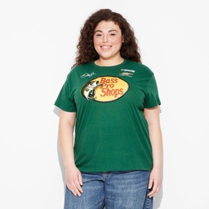 Women's Bass Pro Shop Short Sleeve Graphic T-Shirt - Green - 1 of 4