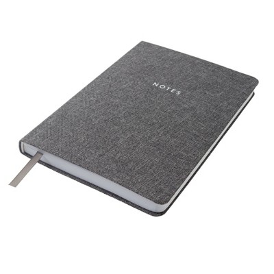 LIned Journal Recycled Water Bottle Gray - Eccolo