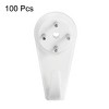 Unique Bargains ABS Non-mark Hook Picture Photo Frame Hangers White 1.57" x 0.79" x 0.51" 100 Pcs - 2 of 3
