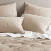 Andre cotton gauze embroidered Euro Sham - 26x26 - Taupe - 4 of 4