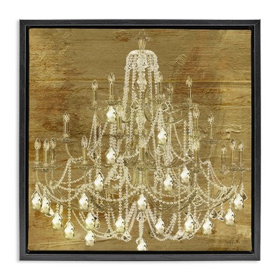Stupell Industries Vintage Glam Crystal Chandelier, 18" x 18"