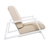 Lyngins Classic Adirondack Outdoor Club Chair with Beige Cushion & Acacia Wood Frame, Patio Lounge Chair/Outdoor Accent Chair for Backyard - 4 of 4