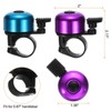 Unique Bargains Aluminum Loud Crisp Clear Sound Mini Bicycle Bells 2 Pcs - 2 of 4