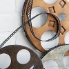 Metal Film Reels Wall Decor - Olivia & May: Vintage Iron Sculpture, Movie Decorations - 2 of 4