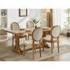 Grungis PU Leather Kitchen Chairs Set of 2,Dining Chairs with Nailhead Trim and Hand-Pulled Buckle Ddecoration for Dining Room,Living Room - 4 of 4