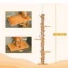 Paaaawaters  Cat Tree, 80" - 95" Adjustable Tall Cat Tower, 3-Level Cat Climbing Towe for Indoor Cats with Sisal Scratching Post, Platforms, Leaves - 3 of 4