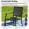 Captiva Designs 5pc Outdoor Patio Dining Set with Square Steel Table & Metal Armrest Chairs - 3 of 4