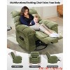 Adult Rocker Swivel Recliner Chair - Soft Fabric Overstuffed Manual Glider, Comfy Nursery Rocking Sofa Chair for Living Room - 4 of 4