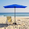 Hyleory 10FT Market Umbrella for All Seasons, 6 Iron Core Ribs, Size: 120" x 96" - 4 of 4