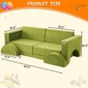 8-Piece Kids Modular Play Couch, Convertible Toddler Sofa Set with Removable Covers for Playroom or Nursery - 2 of 4