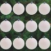 4E's Novelty White Snowball Ornaments 12 Pack - Large 3.15” Shatterproof Glitter Ornaments for Christmas Tree & Winter Wonderland Decorations - 4 of 4