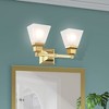Livex Lighting Mission 2 - Light Vanity in  Polished Brass - 3 of 4