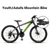 24 inch Mountain Bike Bicycle with Full/Front Suspension,Steel Frame and Dual Disc Brakes for Adults Aluminium Frame Bike Shimano 21-Speed - 2 of 4