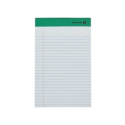 MyOfficeInnovations Notepads 5" x 8" Narrow White 50 Sheets/Pad 12 Pads/PK (18592STP) 491461