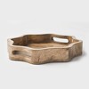 Mela Artisans Scallop Round in Natural Decorative Tray, Small - 4 of 4