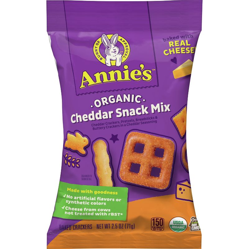 Annie&#39;s Organic Cheddar Snack Mix - 2.5oz, 2 of 11
