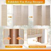 BestMassage 4/6 Panel Room Divider 6 Ft Tall Bamboo Portable Privacy Screen - 4 of 4