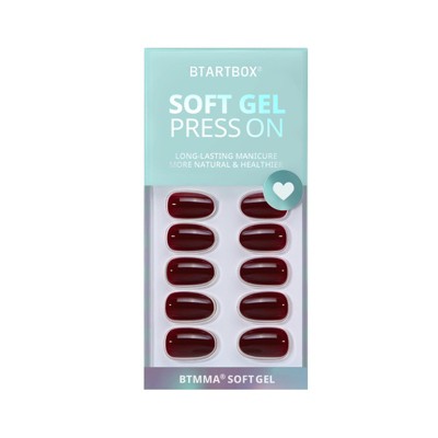 BTArtbox Press-On Nails - Coffee Bean - S Oval - 32ct