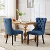CAVINAS Solid Wood Dining Chair, High-end Tufted Upholstered Dining Chair with Wood Legs, Nailhead Trim - 2 of 4