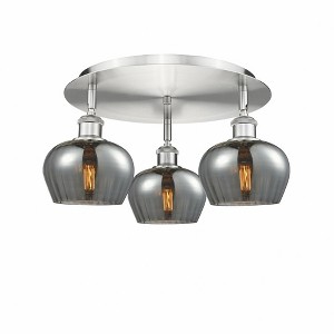 Fenton - 3 Light Flush Mount In Art Deco Style-8 Inches Tall and 18.25 Inches Wide - 1 of 1