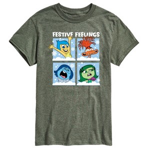 Men's - Inside Out 2 - Festive Christmas Feelings Short Sleeve Graphic T-Shirt - 1 of 4