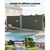 71' x236' Retractable Double Side Awning, 280g Polyester, Waterproof & UV-Resistant Privacy Screen for Patio, Deck, Pool - 2 of 4