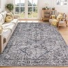 Area Rugs for Living Room Washable, Soft Vintage Large Neutral Bedroom Rugs Boho Farmhouse Low Pile Non-Slip Indoor Carpet Rugs for Dining Room - 2 of 4