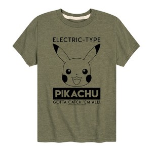 Boys' - Pokémon - Electric Type Pikachu Short Sleeve Graphic T-Shirt - 1 of 4