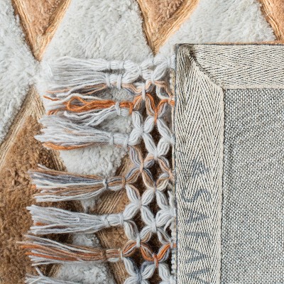 Sahara Gray and Charcoal Hand-Tufted Wool Runner Rug