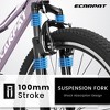 Zeus & Ruta 26" Mountain Bike with 21-Speed Gear, Front Suspension, V-Brake, Carbon Steel Frame Bicycle for Teens and Women - 3 of 4