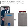 Generic RFID Blocking Slim Bifold Genuine Leather Thin Minimalist Front Pocket Wallets - 3 of 4