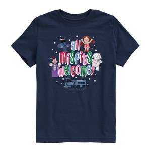 Boys' - Rudolph - All Misfits Welcome Short Sleeve Graphic T-Shirt - 1 of 4