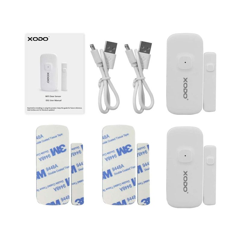 XODO DS1 2-Pack,Wi-Fi Security Smart Home  Alarm Sensor, 2 of 7