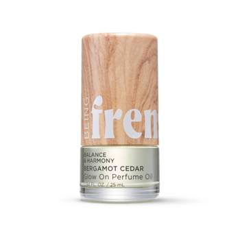 Being Frenshe Glow On Roll-On Fragrance with Essential Oils - Earthy Bergamot Cedar - 0.84 fl oz