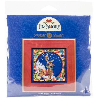 Mill Hill/Jim Shore Counted Cross Stitch Kit 5"X5"-Reindeer